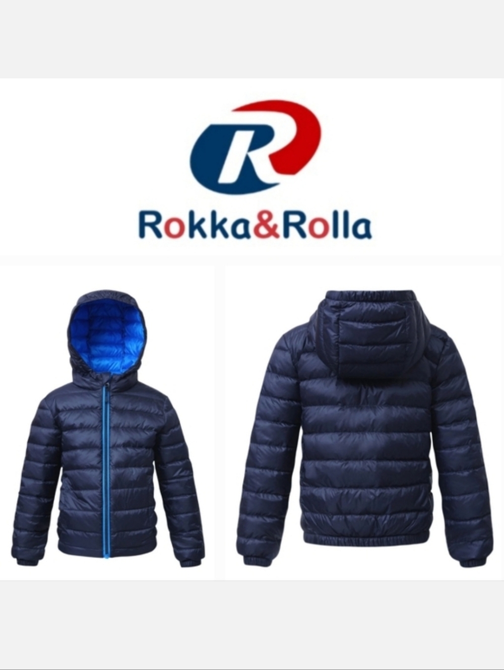Rokka & Rolla PACKABLE DOWN PUFFER JACKET Ultra Light Sz Small 4/5